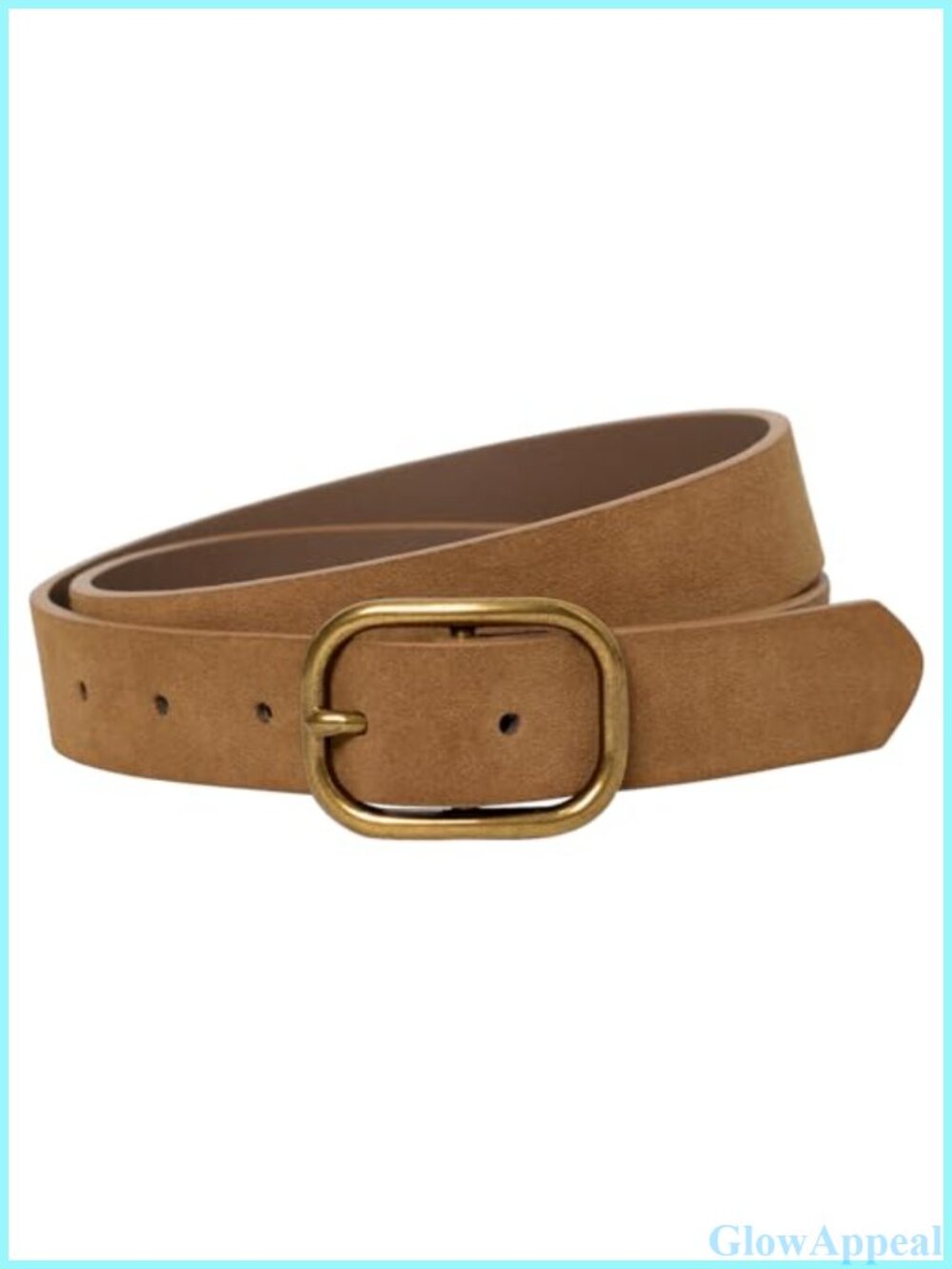 Leopard Print Faux Leather Belt with Pin Buckle